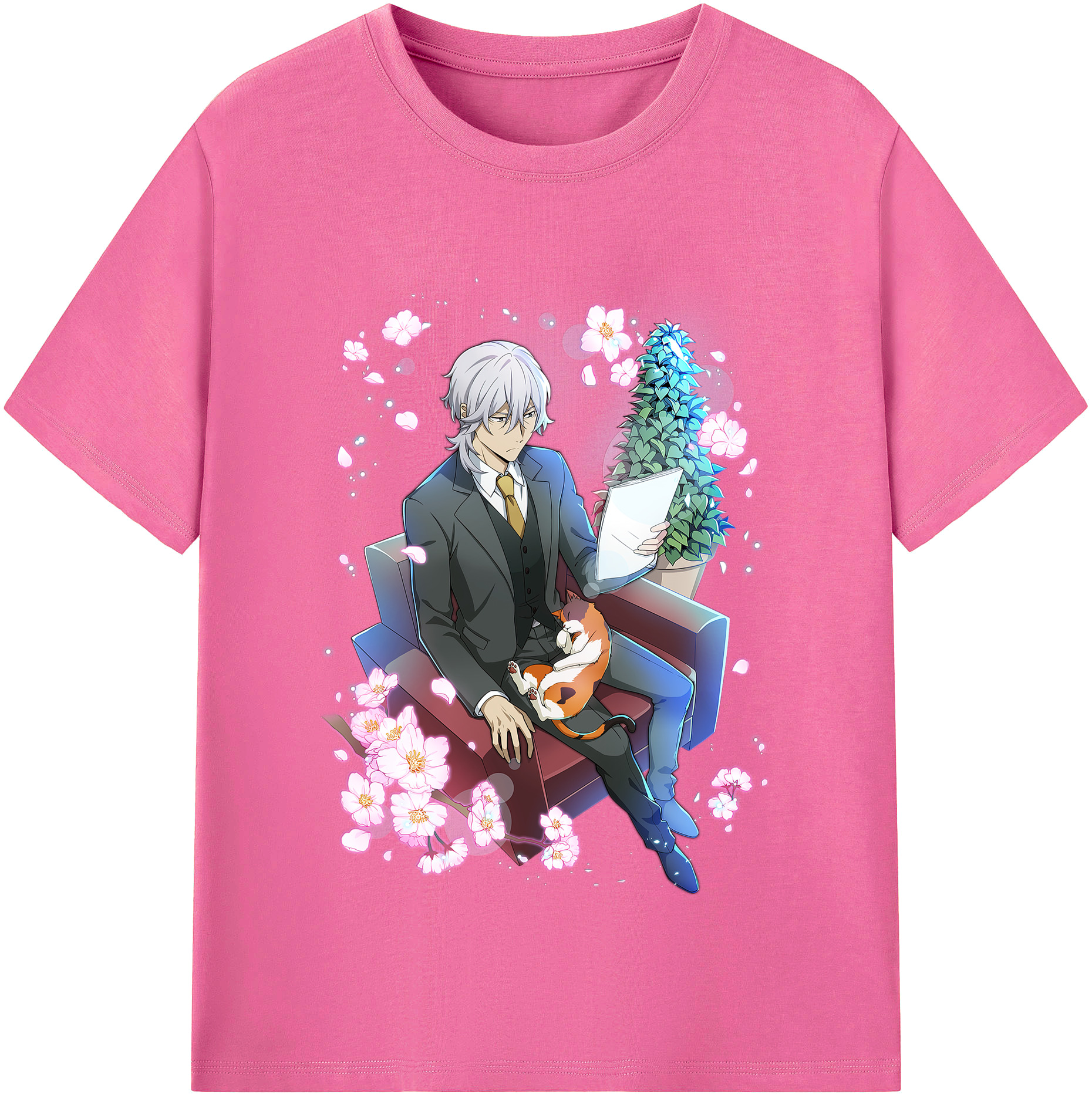 （画像用） 文豪ストレイドッグス Bungo Stray Dogs レディースカジュアルプリントTシャツ（綿100％）